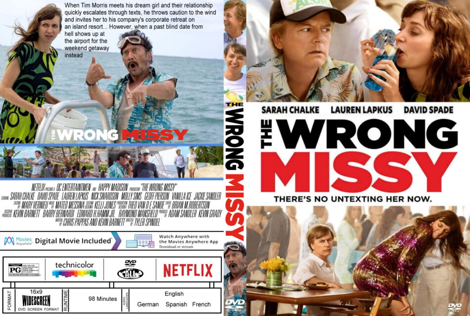The Wrong Missy (2020) R0 Custom DVD Cover & Label