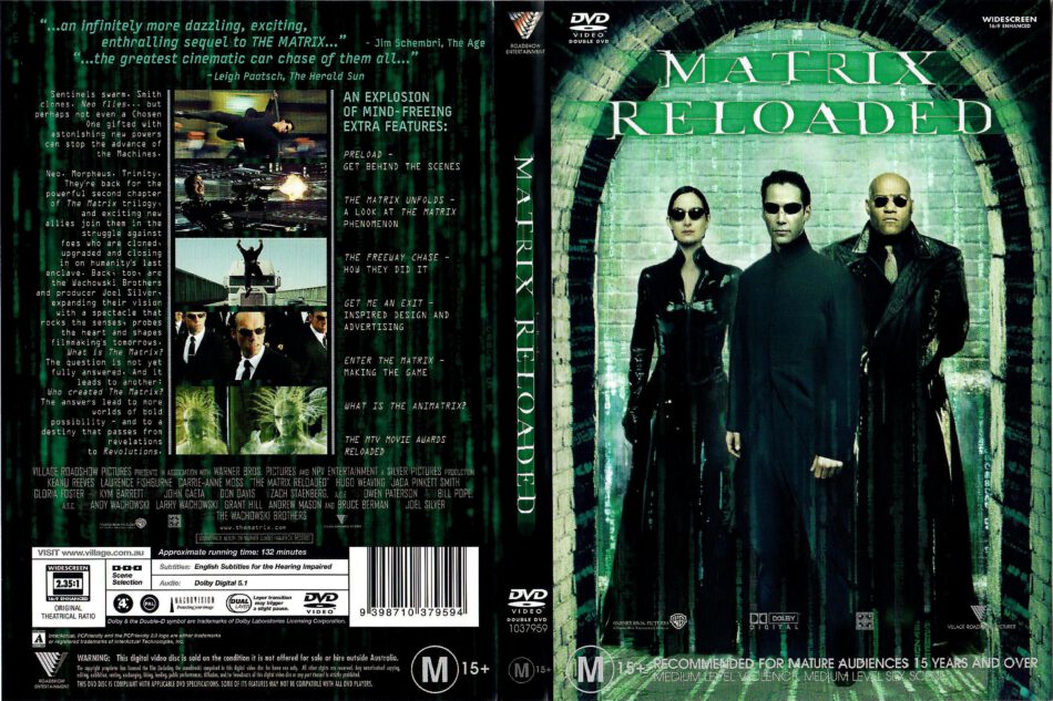 The Matrix Reloaded R4 Dvd Cover Dvdcover Com