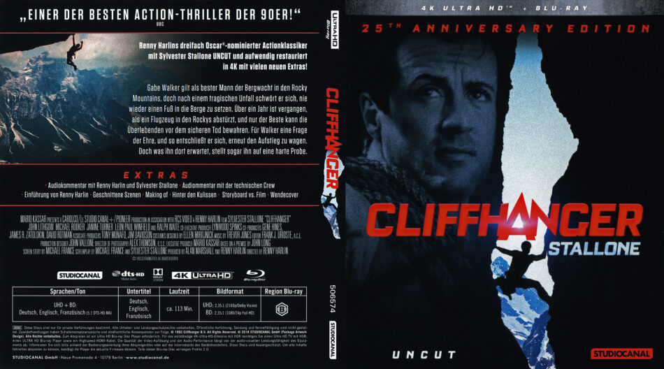 Cliffhanger Dvd Cover