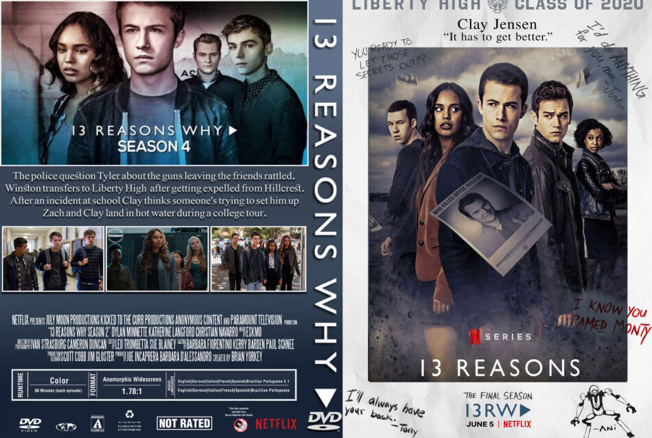 13 Reasons Why Season 4 R1 Custom Dvd Cover Dvdcover Com