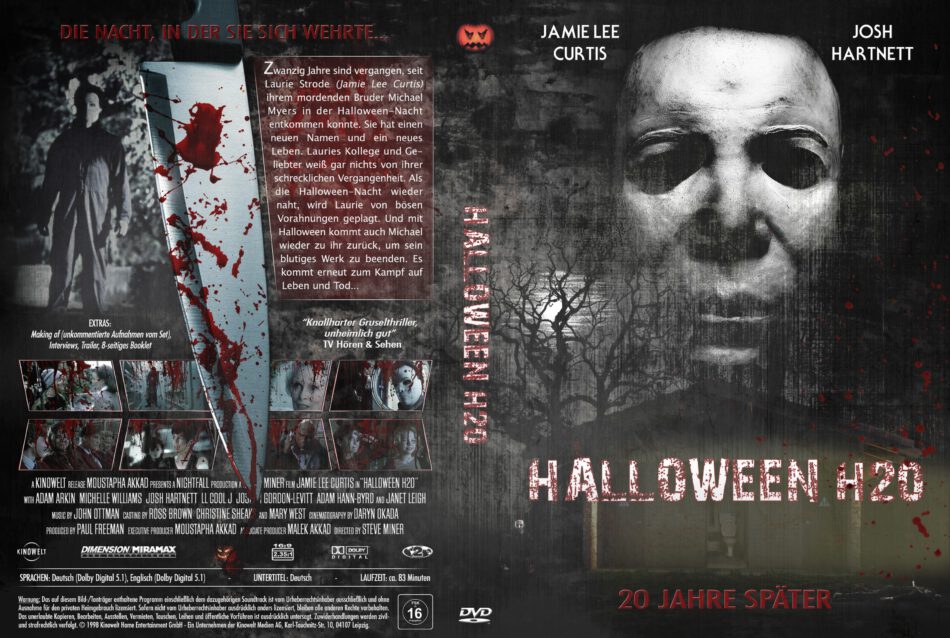 halloween 2020 dvd cover Halloween H20 1998 R2 De Custom Dvd Cover Dvdcover Com halloween 2020 dvd cover