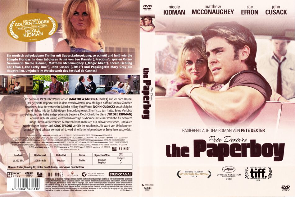The Paperboy 12 R2 De Dvd Cover Dvdcover Com