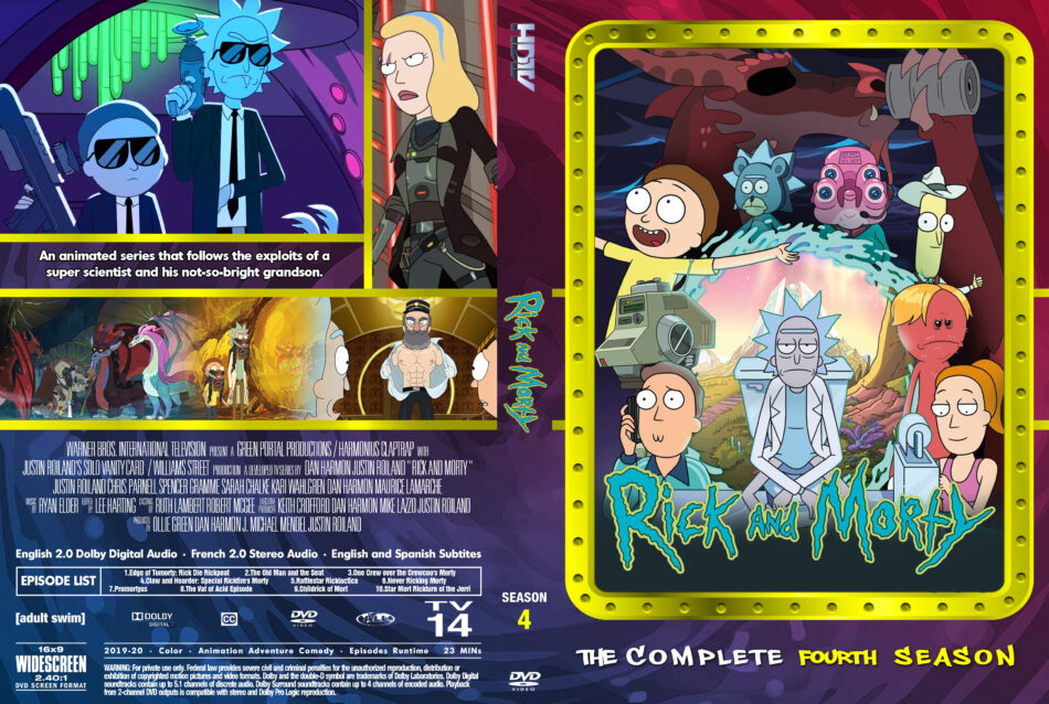 Rick And Morty Season 4 2019 R0 Custom Dvd Cover Label Dvdcover Com