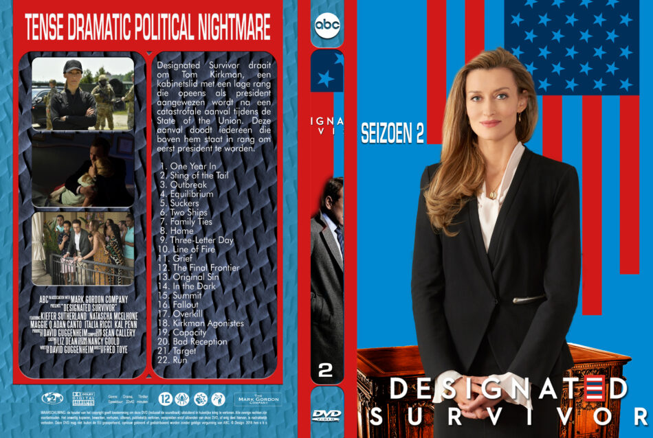 Designated Survivor  Seizoen 2 incl. spanning spine Dutch Covers