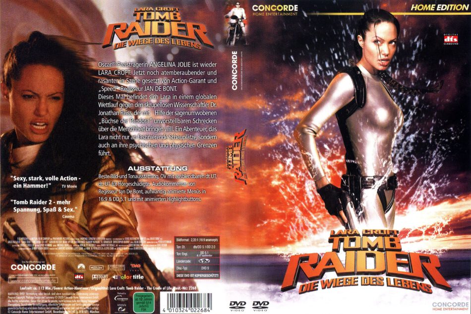 Tomb Raider 2-Die Wiege des Lebens (2005) R2 DE DVD Covers - DVDcover.Com