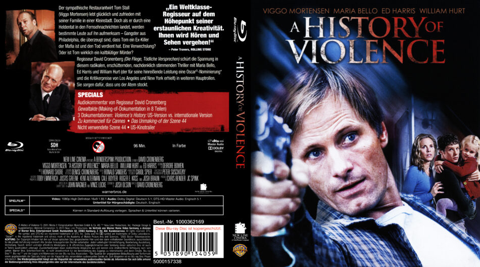 A History Of Violence (2013) R2 DE Blu-Ray Cover - DVDcover.Com