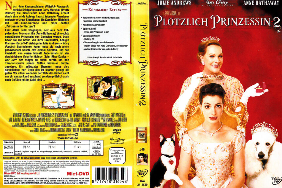 Plötzlich Prinzessin 2 (2005) R2 DE DVD Cover - DVDcover.Com