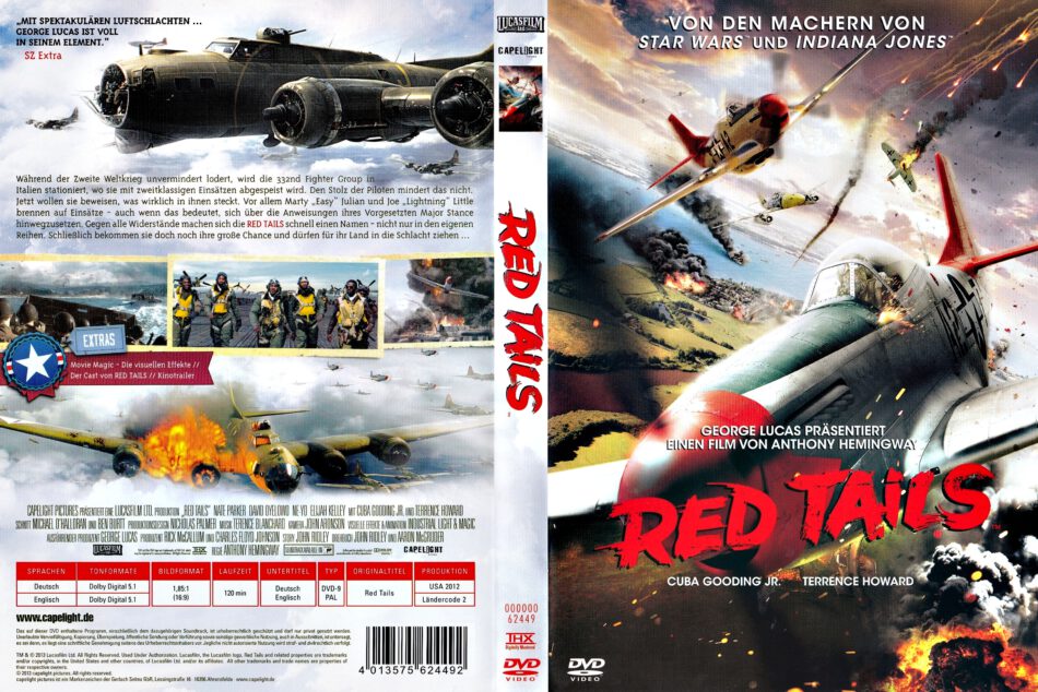 Red Tails (2013) R2 DE DVD Cover -