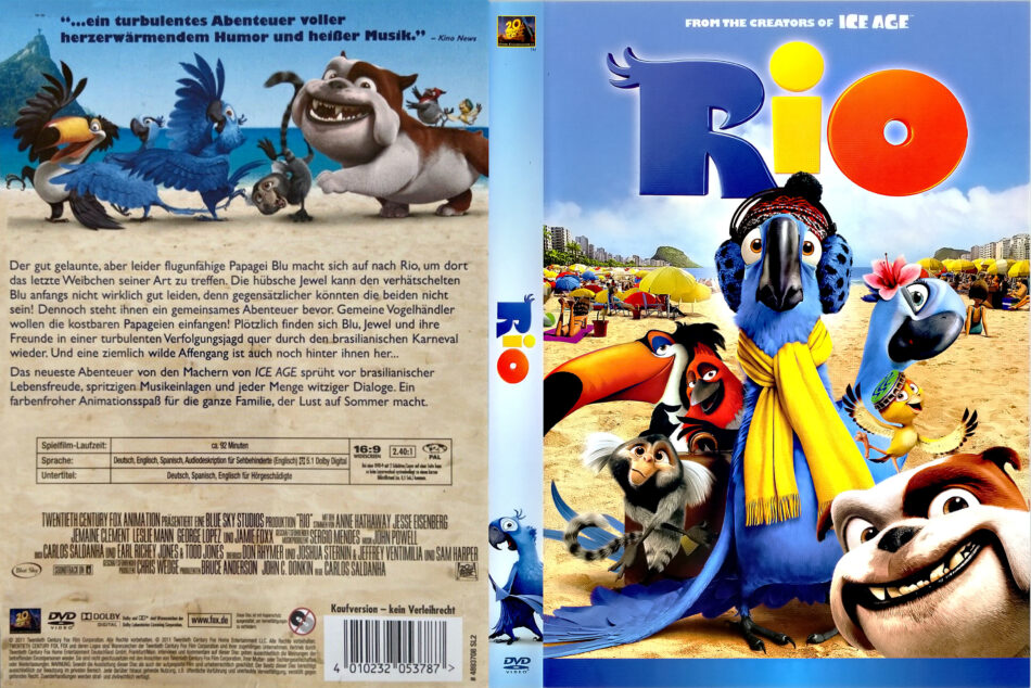 Rio 11 R2 De Dvd Cover Dvdcover Com