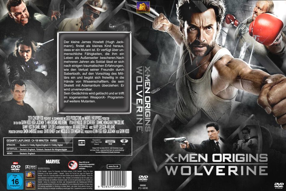 X-men-origines-wolverine (2004) R2 De Dvd Covers - Dvdcover.com