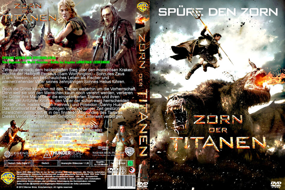 Zorn der Titanen (2012) R2 DE DVD Cover - DVDcover.Com