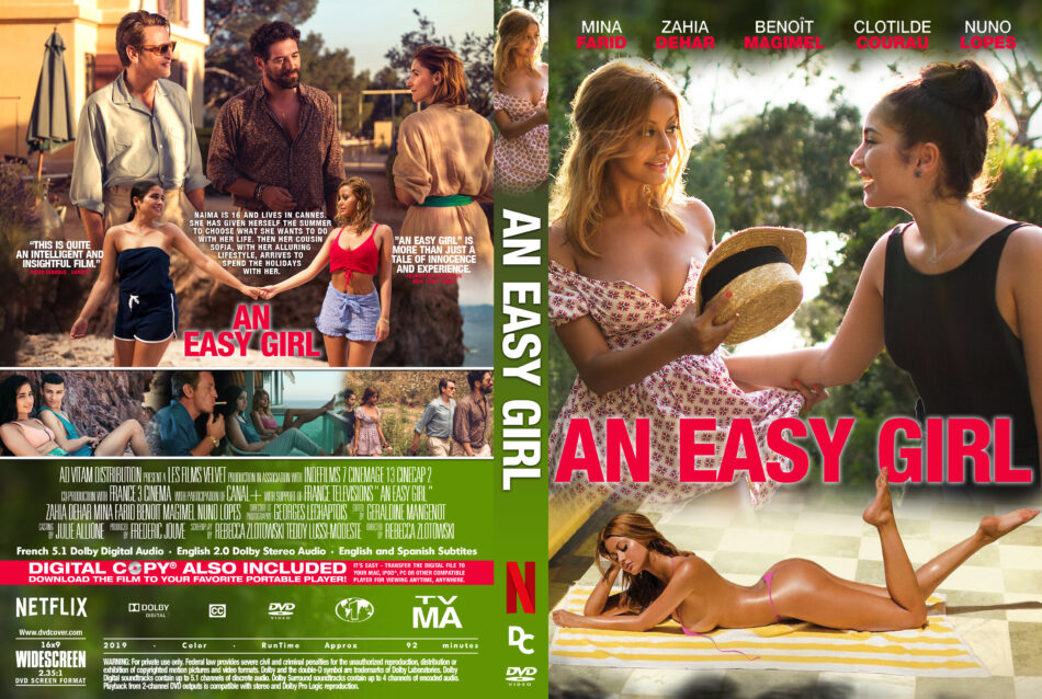 An easy girl ( Une fille facile ) (2019) R1 Custom DVD Cover - DVDcover.Com