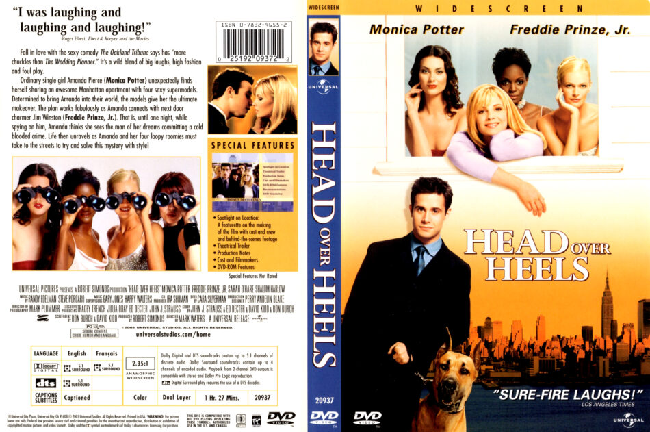 Head Over Heels ** (2001, Monica Potter, Freddie Prinze Jr, Shalom Harlow)  – Classic Movie Review 1757 | Derek Winnert