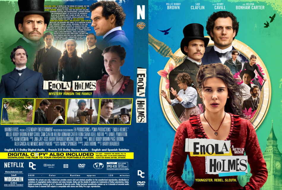 Enola Holmes R1 Custom Dvd Cover Dvdcover Com