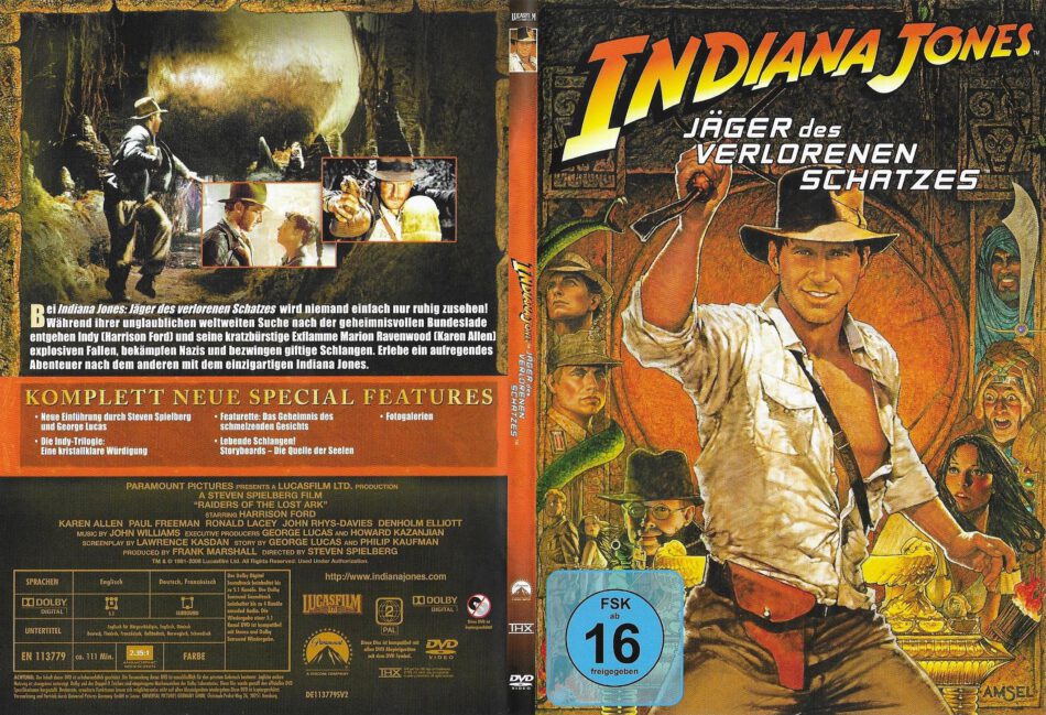 Indiana Jones The Complete Collection (2008) R2 DE DVD Covers
