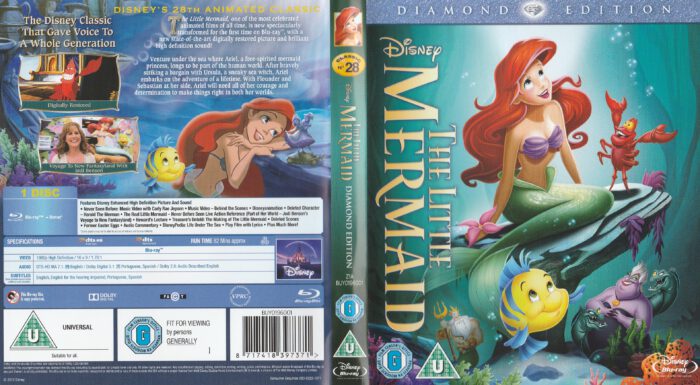 The Little Mermaid (2013) R2 Blu-Ray Cover - DVDcover.Com