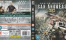 San Andreas (2015) R2 Blu Ray 3D Cover & Labels