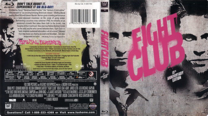 Fight Club (1999) Blu-Ray Cover & Label - DVDcover.Com
