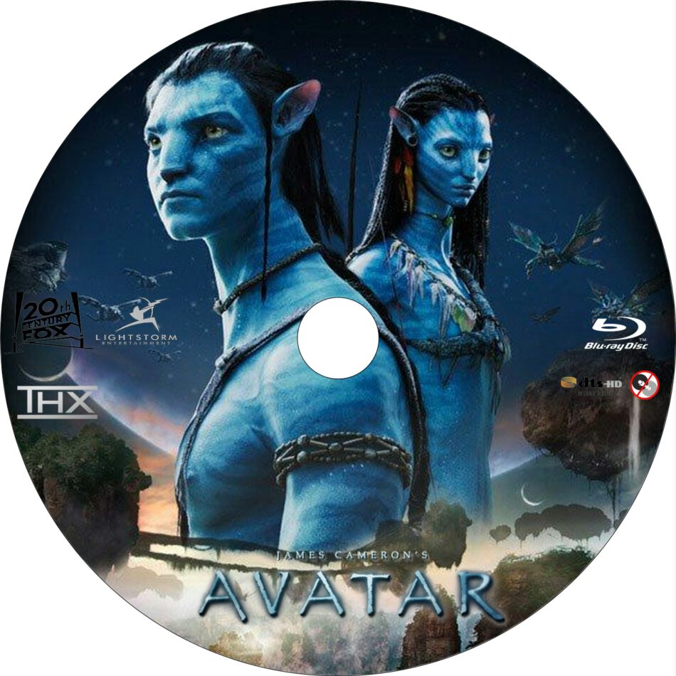 Avatar 2009 Custom BluRay Labels  DVDcoverCom