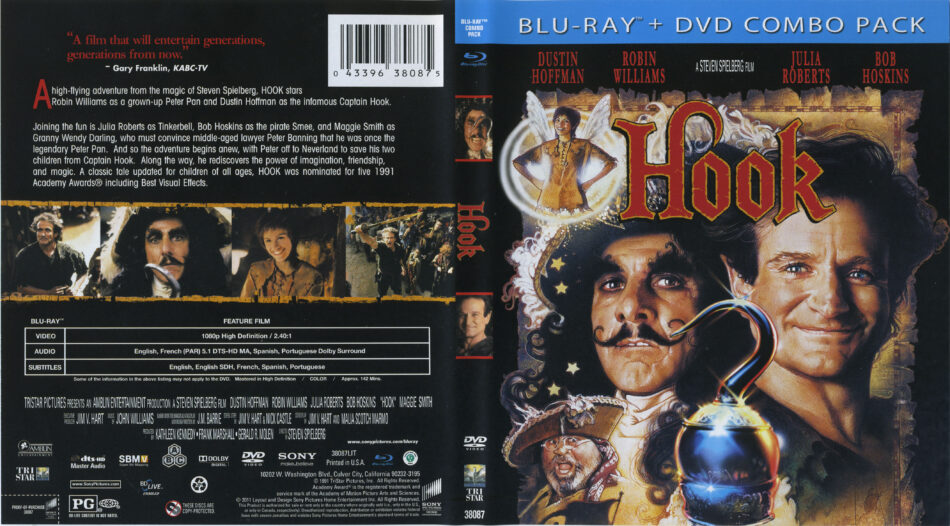 Hook (1991) Blu-Ray Cover & Labels 