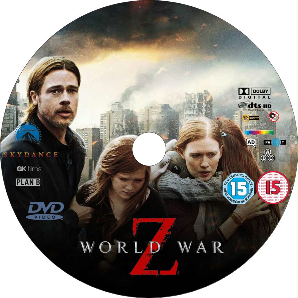 World War Z 13 Custom R0 And R2 Dvd Labels Dvdcover Com