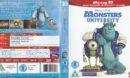 Monsters University 3D (2013) R2 Blu Ray Cover and Labels