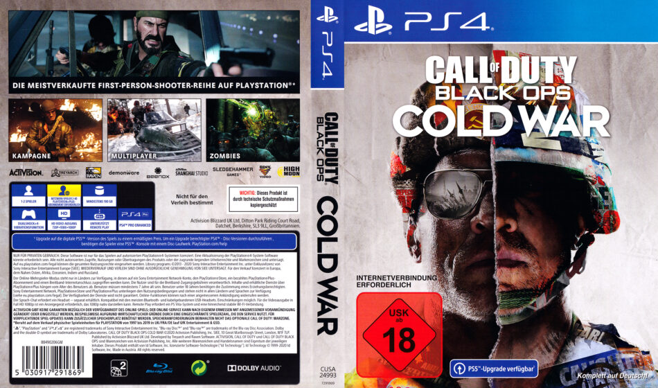 call of duty cold war key ps4