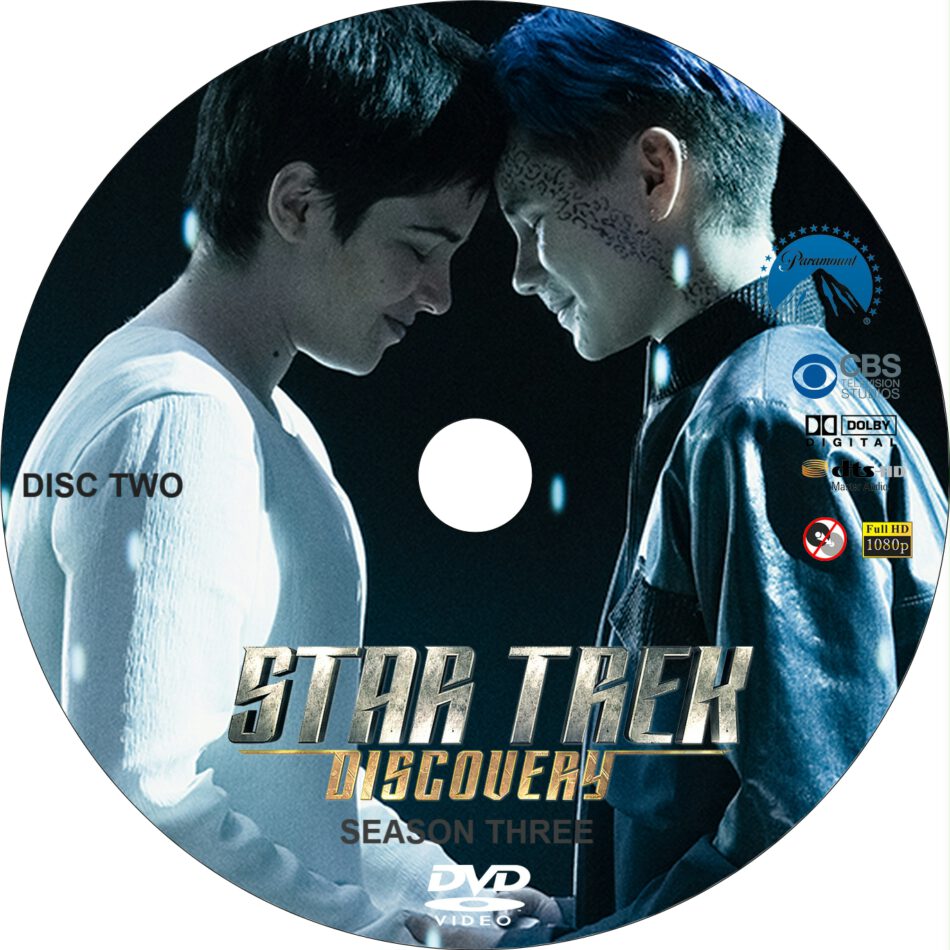 Star Trek Discovery Season 3 (2020) Custom R0 DVD Cover and Labels
