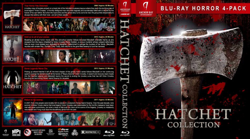 Hatchet Collection R1 Custom Blu-Ray Cover - DVDcover.Com