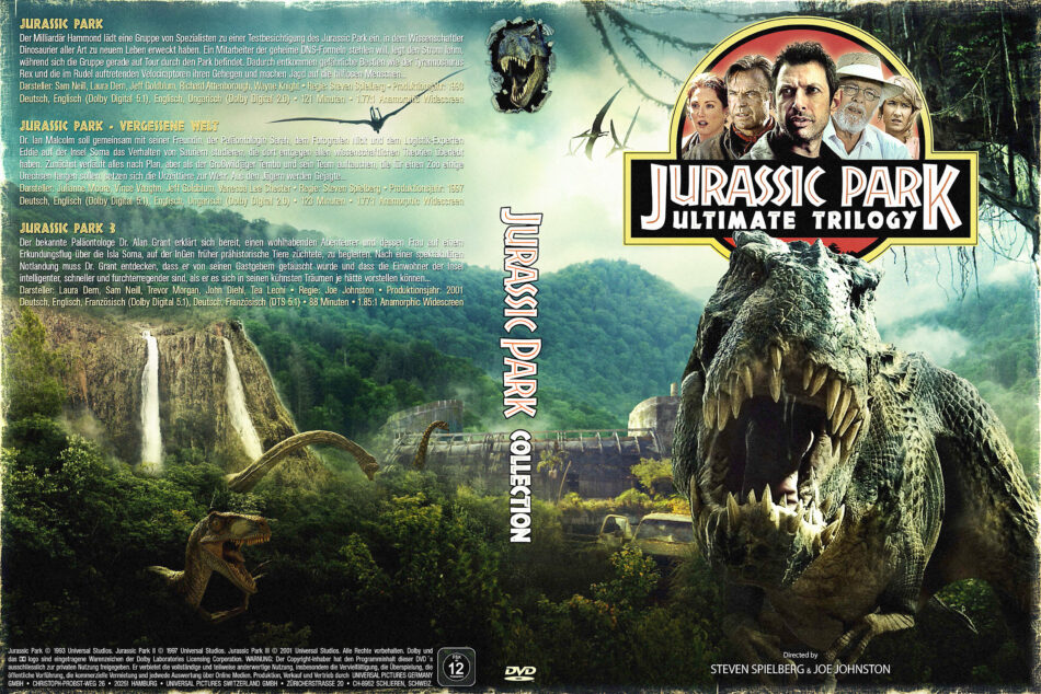 Jurassic Park The Ultimate Trilogy 1993 R2 De Dvd Covers Dvdcovercom 