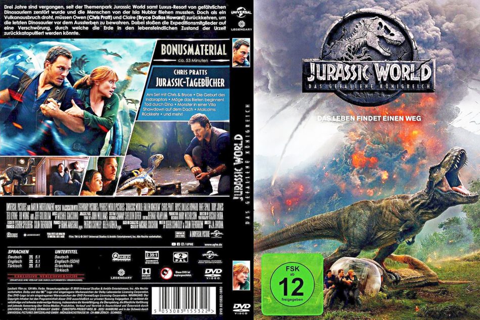 Jurassic World gefallene Königreich R2 DvD Cover - DVDcover.Com