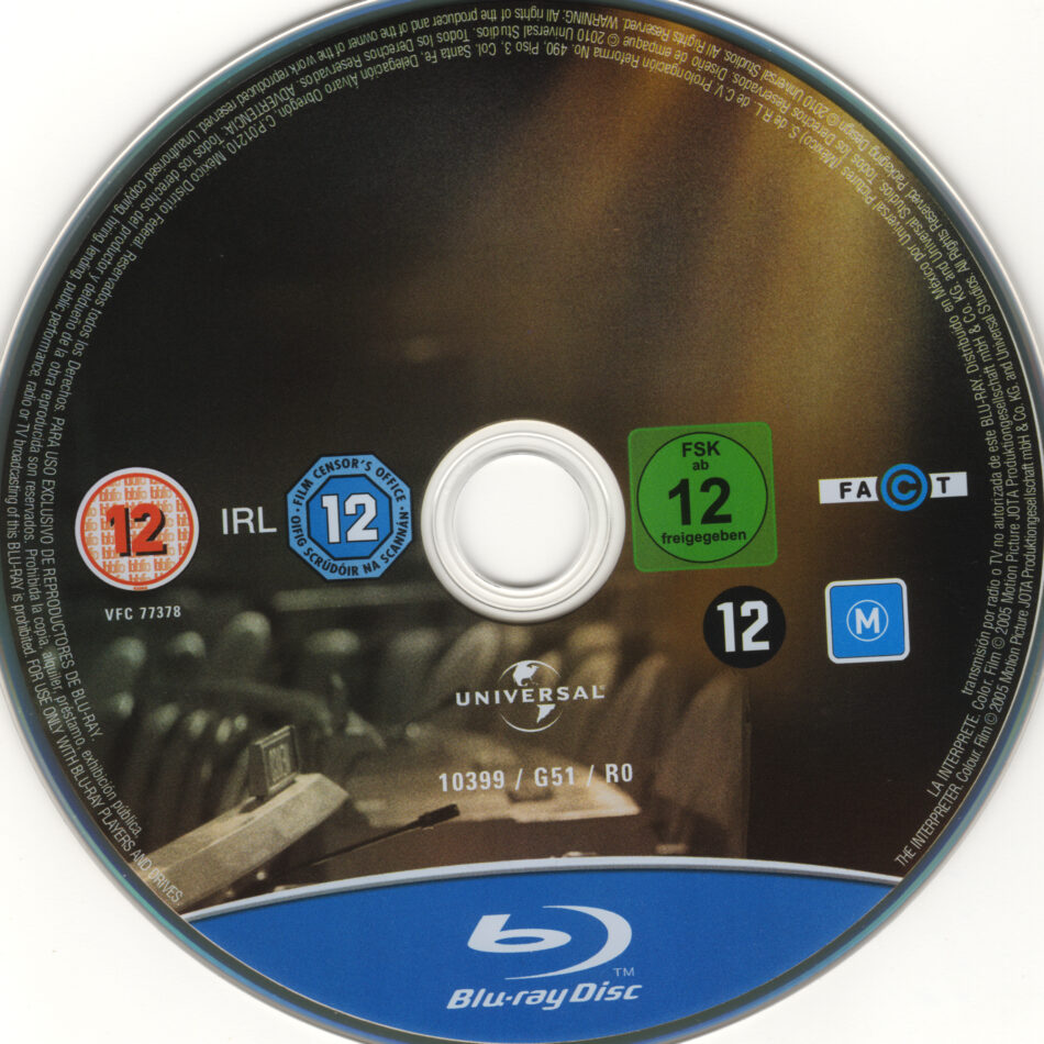 Die Dolmetscherin (2005) DE Blu-Ray Covers & Label - DVDcover.Com