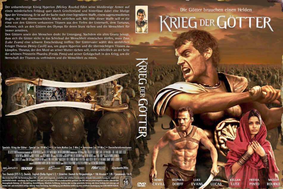 Krieg der Götter R2 DE DVD Covers - DVDcover.Com