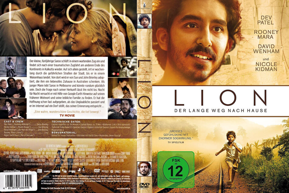 Lion-Der lange Weg nach Hause (2016) R2 DE DVD Cover 