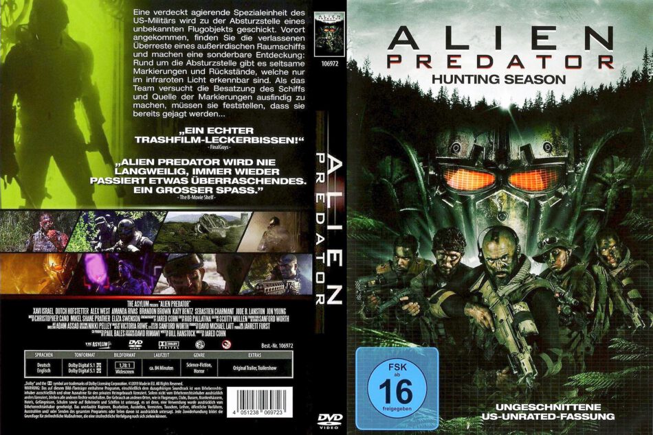 Alien Predator Hunting Season 2019 R2 De Dvd Cover Dvdcover Com