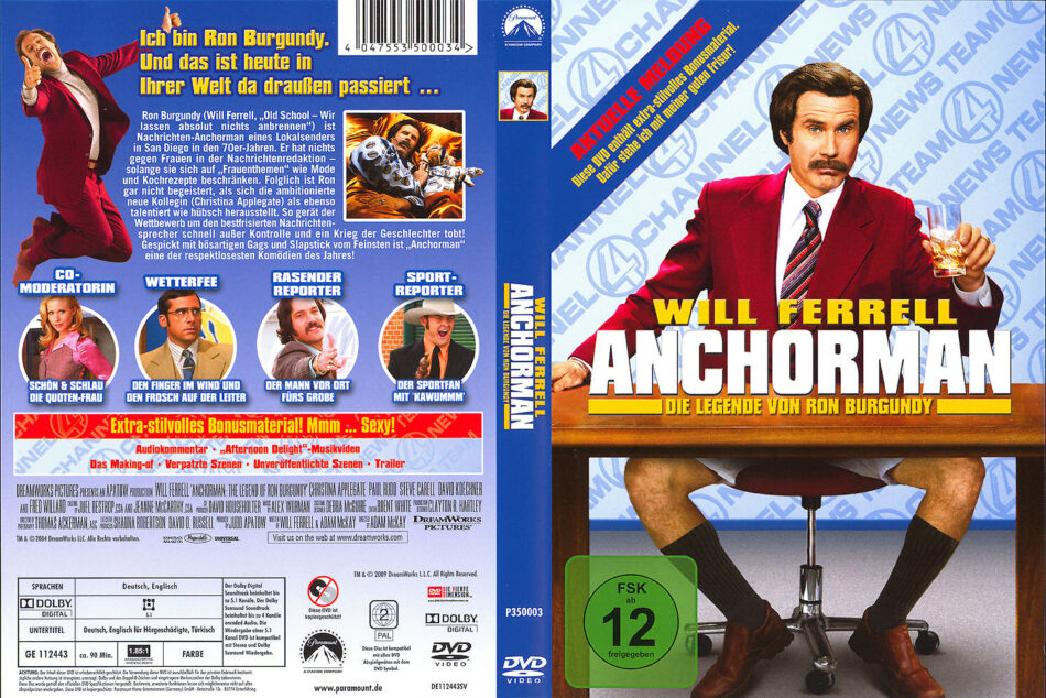 anchorman 2 dvd cover