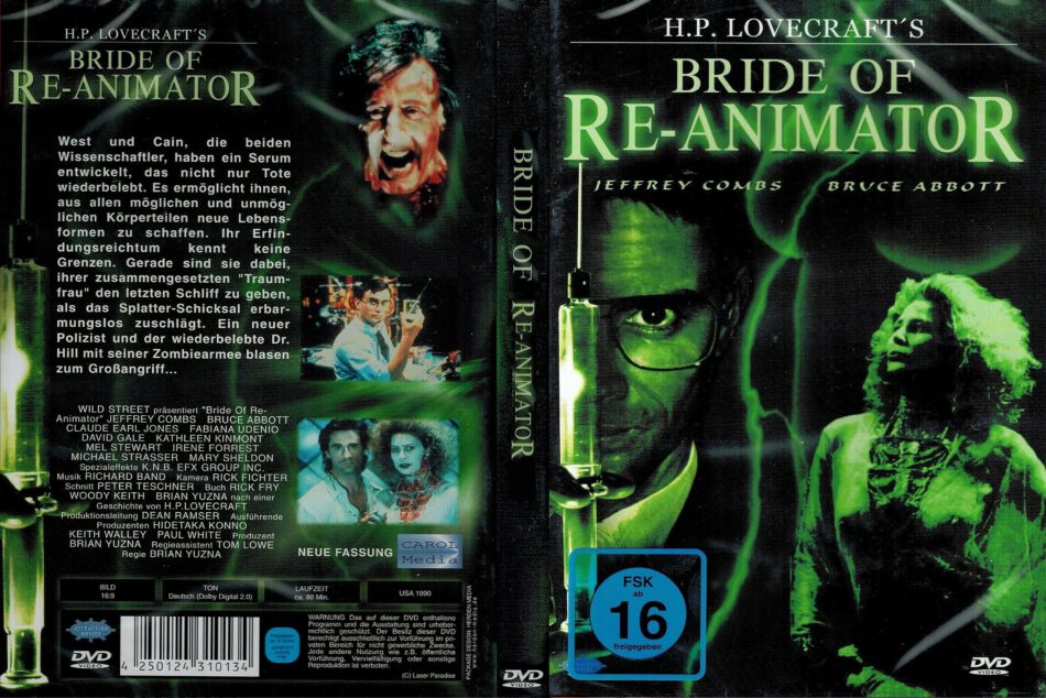 Bride Of Re-Animator R2 DE DVD Cover 