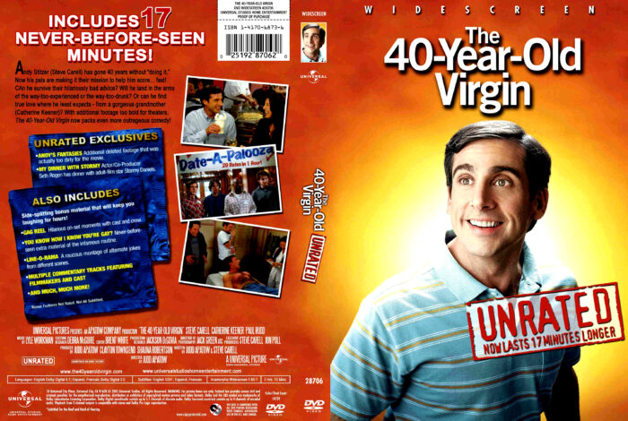 THE 40 YEAR OLD VIRGIN (2005) DVD COVER & LABEL - DVDcover.Com