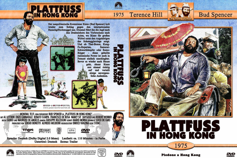 Plattfuss in Hong Kong (1975) R2 DE DVD cover - DVDcover.Com