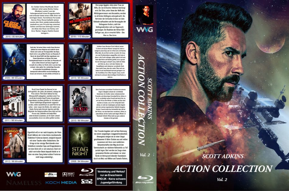 debt Loosen rotary Scott Adkins Action Collection 2 DE Blu-Ray Custom Cover - DVDcover.Com