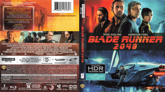 Blade runner 2049 (2017) 4K UHD Cover - DVDcover.Com