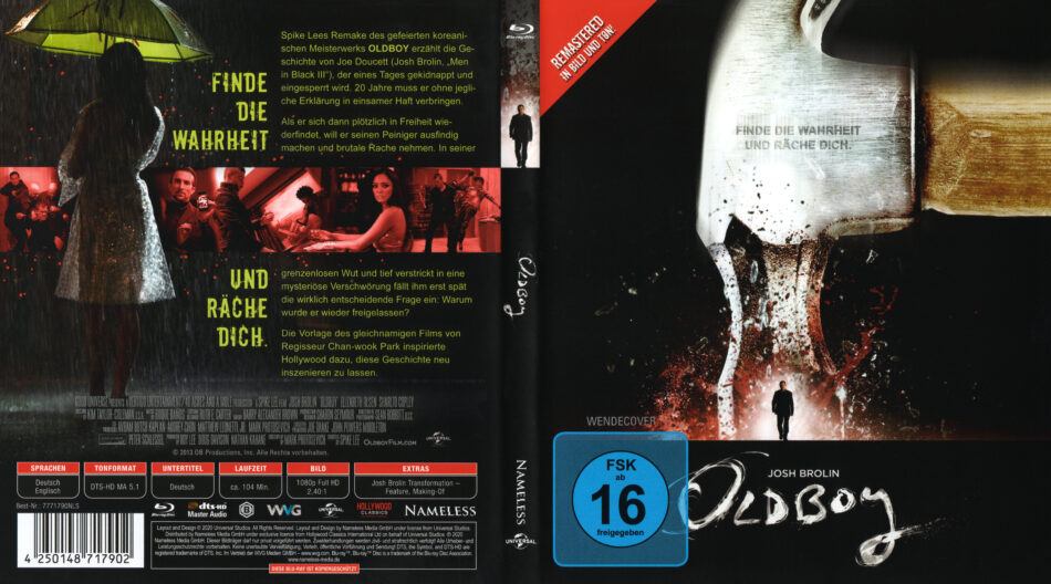 Oldboy (Remastered) (2013) DE Blu-Ray Covers & Label - DVDcover.Com