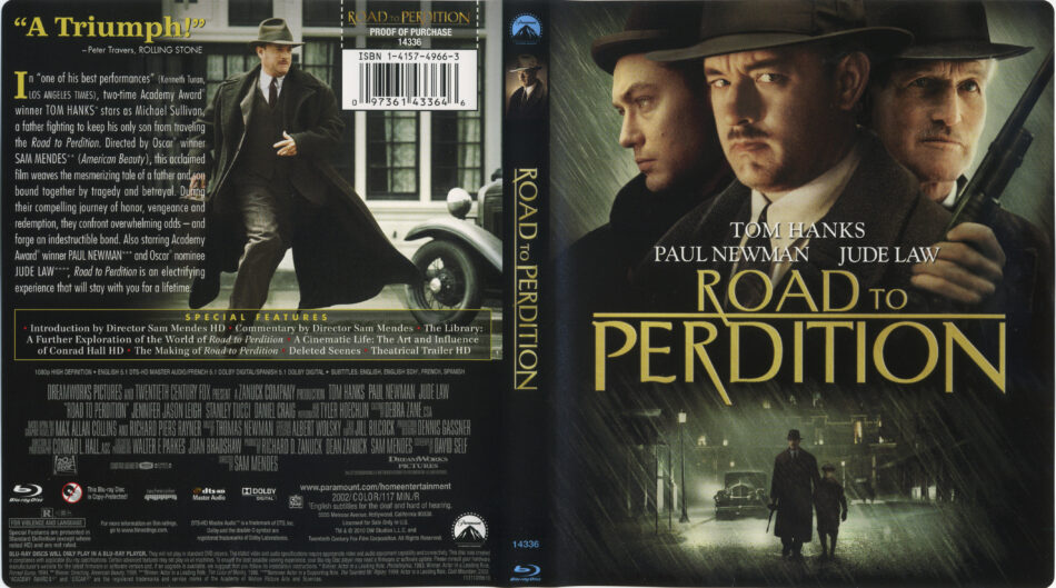 Road To Perdition 02 Blu Ray Cover Label Dvdcover Com