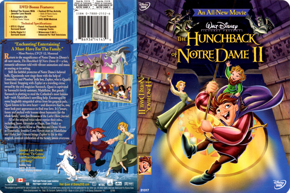 THE HUNCHBACK OF NOTRE DAME II (2002) DVD COVER & LABEL - DVDcover.Com