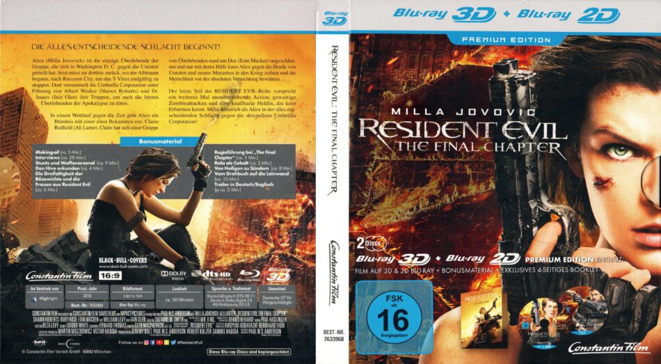 resident evil movie collection 3d blu ray