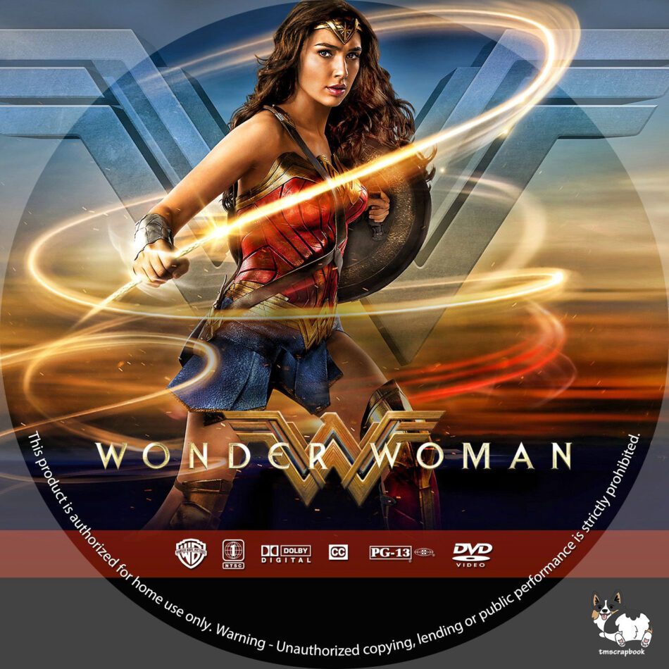 Wonder Woman R1 Custom Dvd Label Dvdcovercom