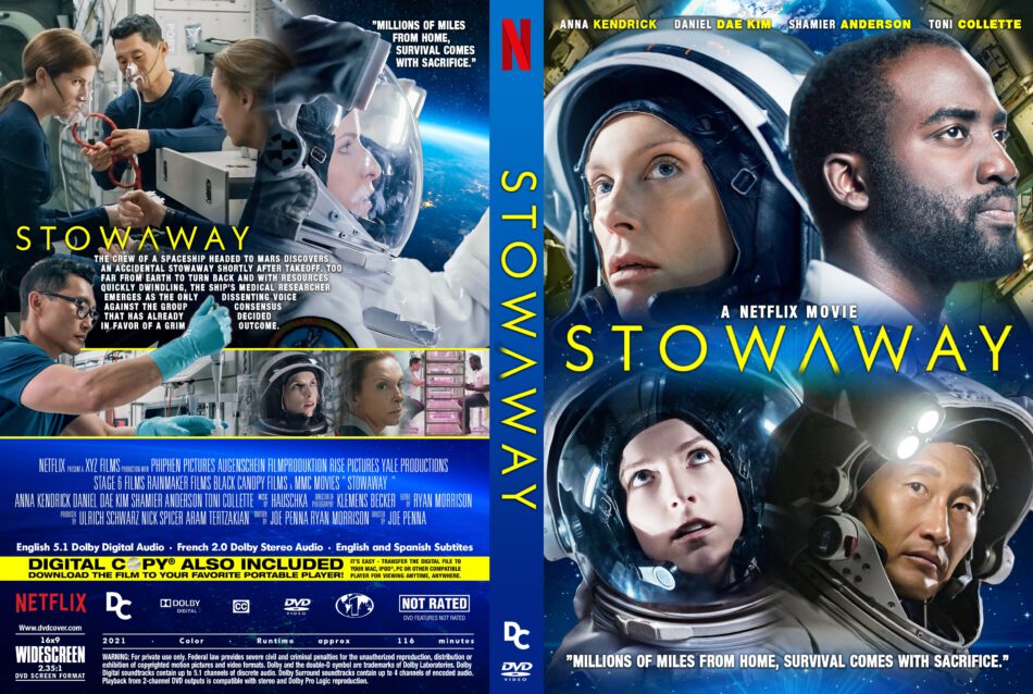 Stowaway (2021) R1 Custom DVD Cover 