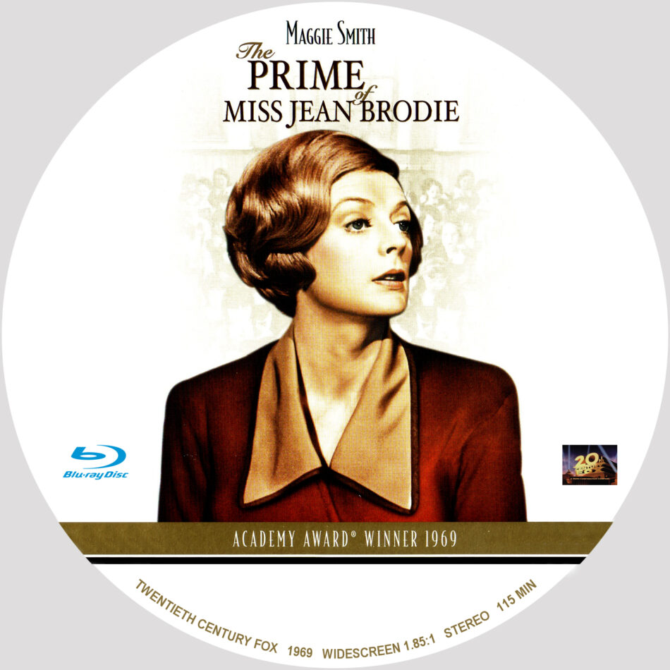 THE PRIME OF MISS JEAN BRODIE BLU RAY LABEL DVDcover.Com