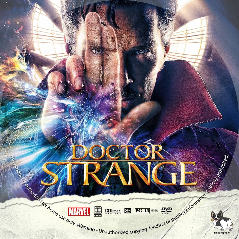 Doctor Strange R1 Custom DVD label - DVDcover.Com