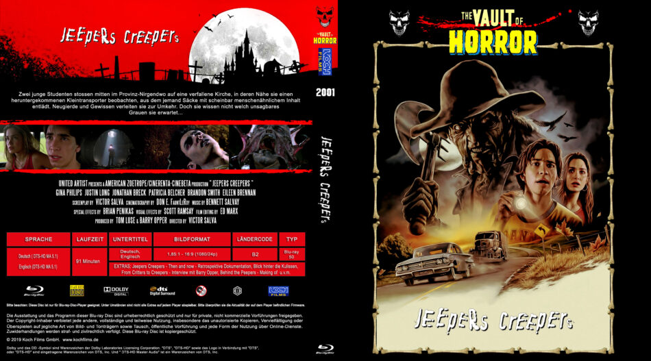 Jeepers Creepers Es Ist Angerichtet 2001 De Blu Ray Cover